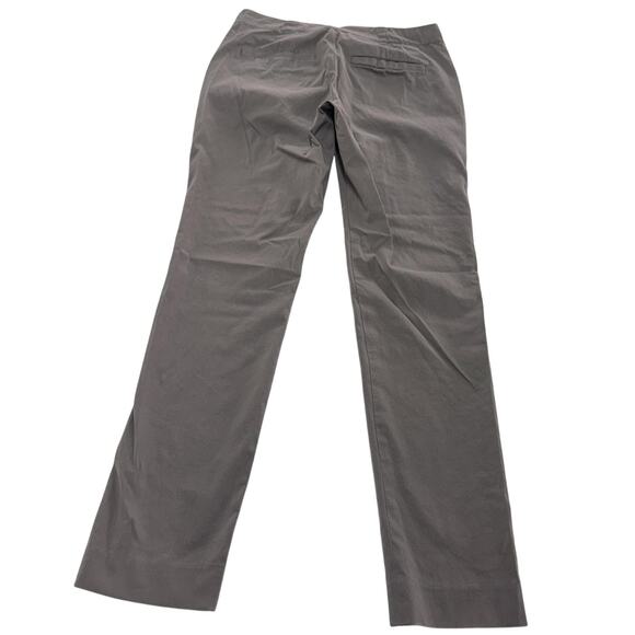 Club Monaco Pants Womens 0 Gray Button Front Straight Leg Nautical Sailor Style - Picture 2 of 7